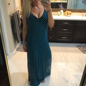 Marty M Chevron Maxi Dress